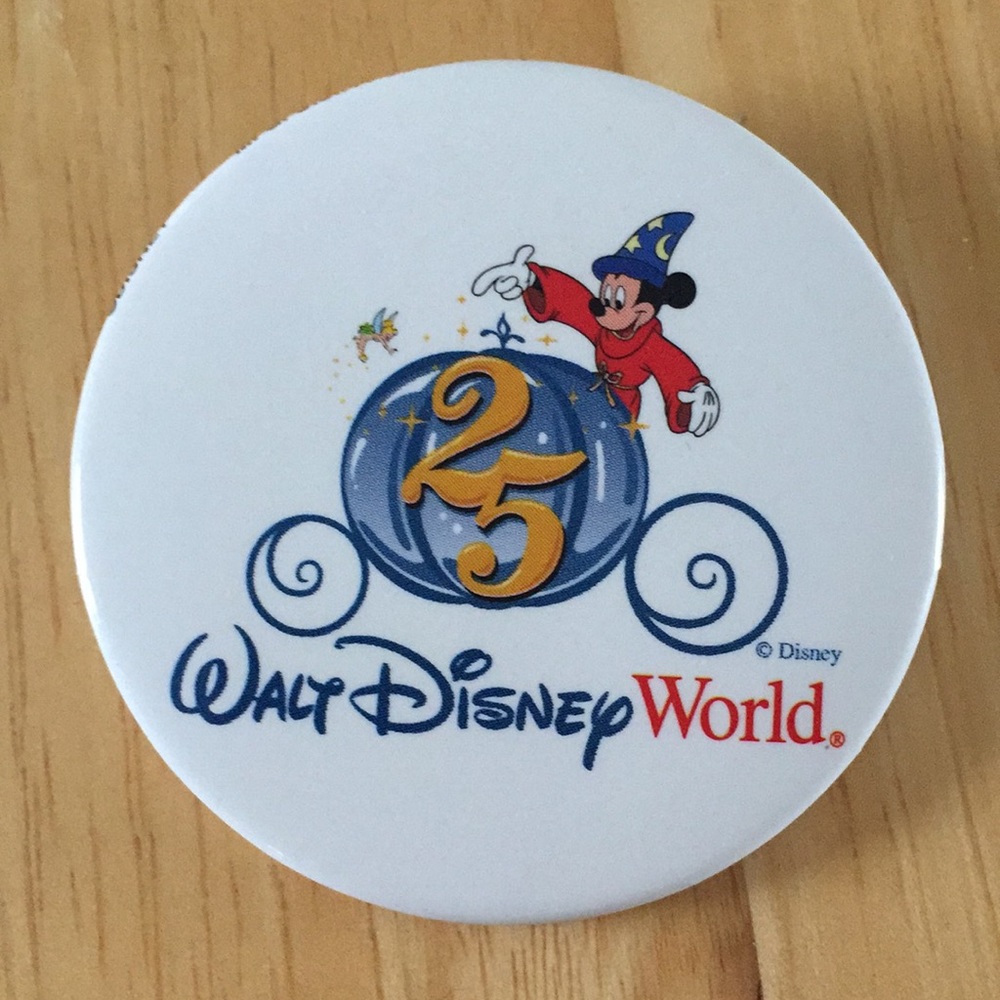 Disney World 25 year anniversary pin